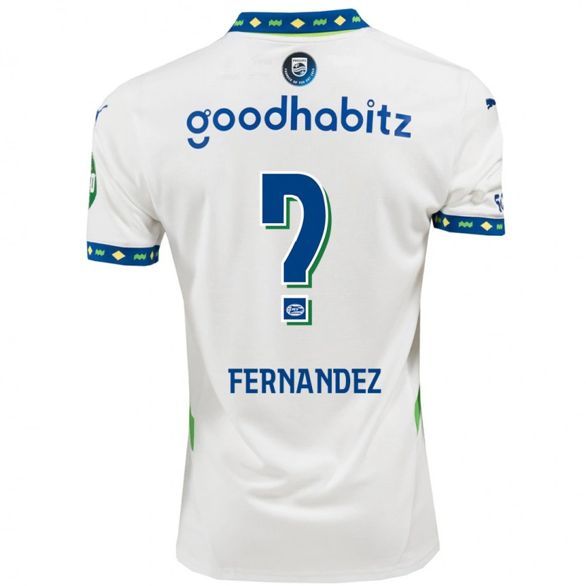 Danxen Kinder Noah Fernandez #0 Weiß Dunkelblau Ausweichtrikot Trikot 2024/25 T-Shirt Schweiz
