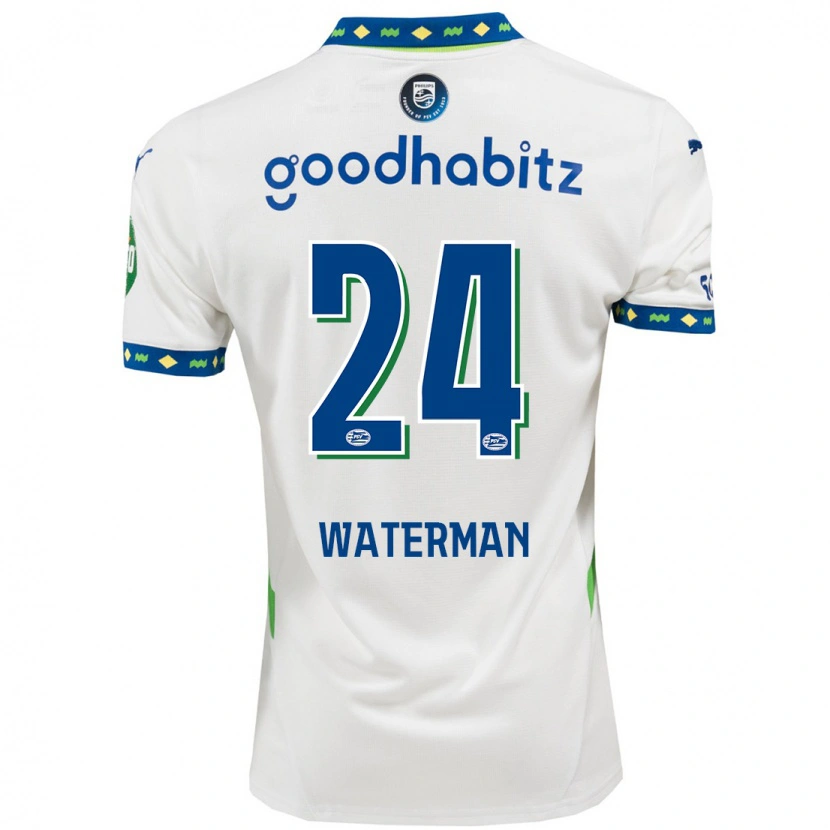 Danxen Kinder Boy Waterman #24 Weiß Dunkelblau Ausweichtrikot Trikot 2024/25 T-Shirt Schweiz