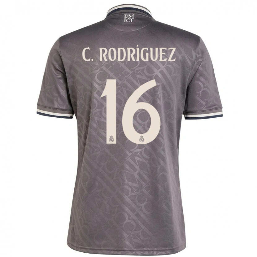 Danxen Kinder Carlos Rodríguez #16 Anthrazit Ausweichtrikot Trikot 2024/25 T-Shirt Schweiz