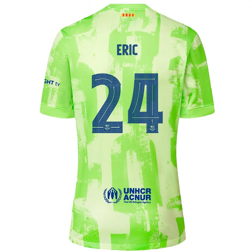 Danxen Kinder Eric García #24 Limettengrün Ausweichtrikot Trikot 2024/25 T-Shirt Schweiz