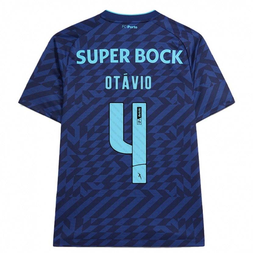 Danxen Kinder Otávio #4 Marineblau Ausweichtrikot Trikot 2024/25 T-Shirt Schweiz