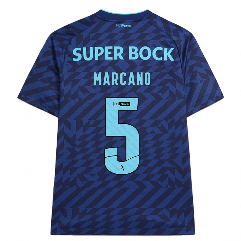 Danxen Kinder Iván Marcano #5 Marineblau Ausweichtrikot Trikot 2024/25 T-Shirt Schweiz