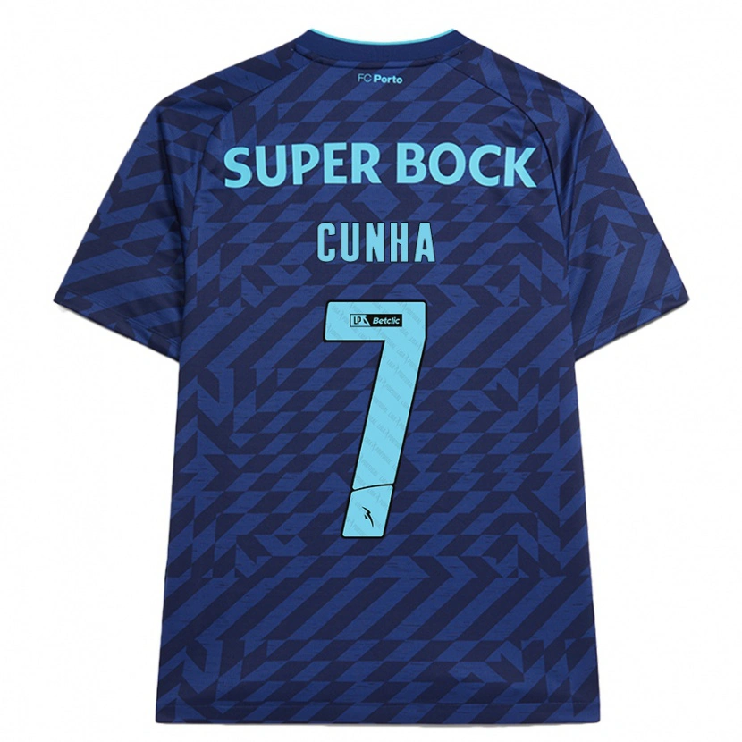 Danxen Kinder Duarte Cunha #7 Marineblau Ausweichtrikot Trikot 2024/25 T-Shirt Schweiz