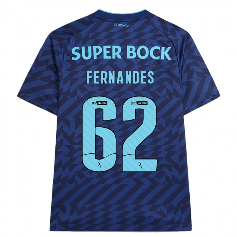 Danxen Kinder Rodrigo Fernandes #62 Marineblau Ausweichtrikot Trikot 2024/25 T-Shirt Schweiz