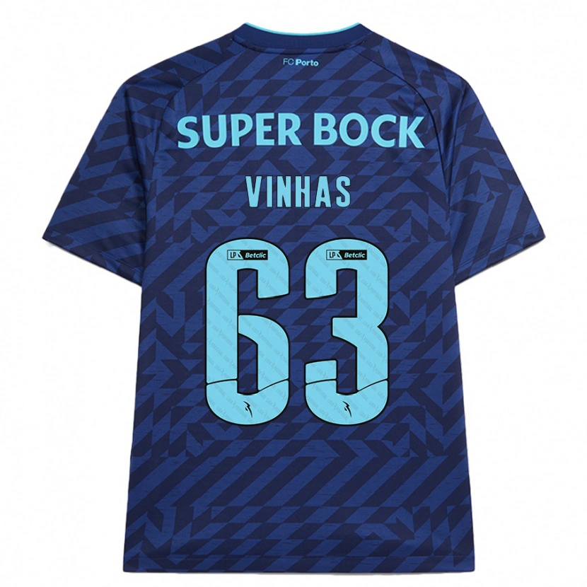 Danxen Kinder David Vinhas #63 Marineblau Ausweichtrikot Trikot 2024/25 T-Shirt Schweiz