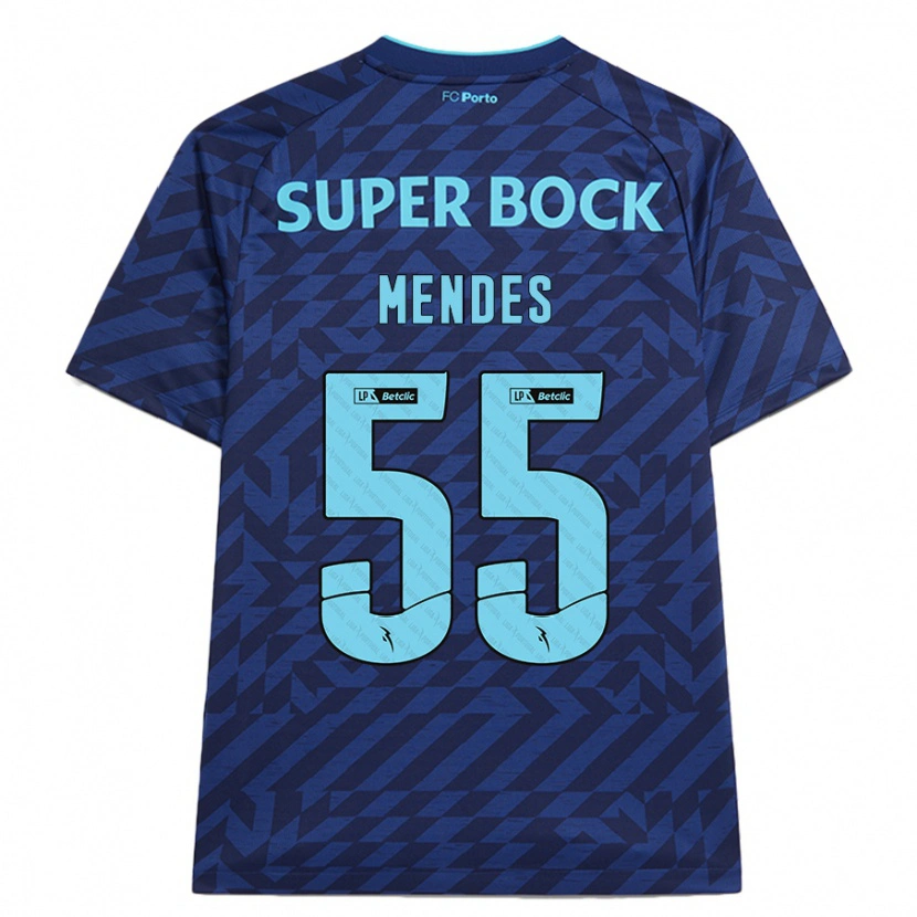 Danxen Kinder João Mendes #55 Marineblau Ausweichtrikot Trikot 2024/25 T-Shirt Schweiz