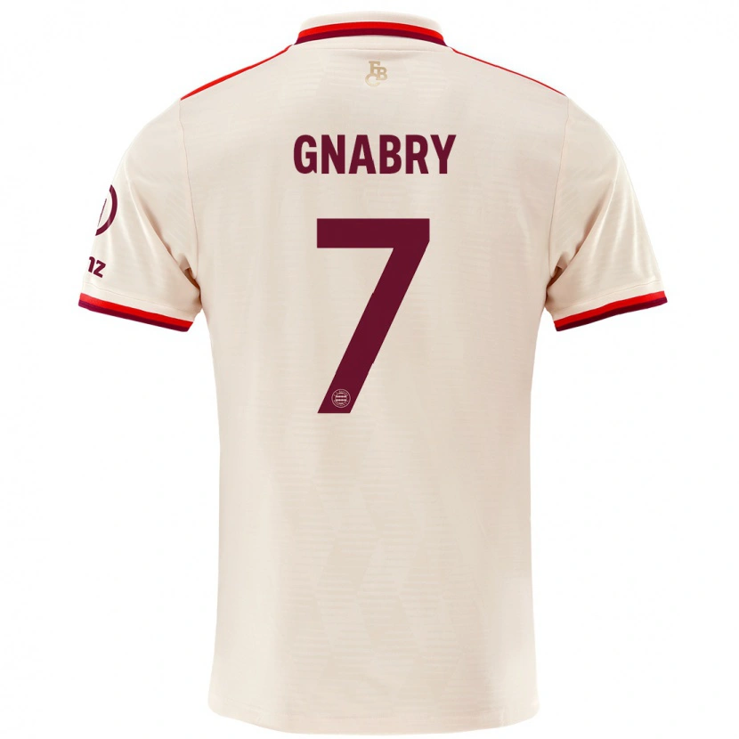 Danxen Kinder Serge Gnabry #7 Leinen Ausweichtrikot Trikot 2024/25 T-Shirt Schweiz