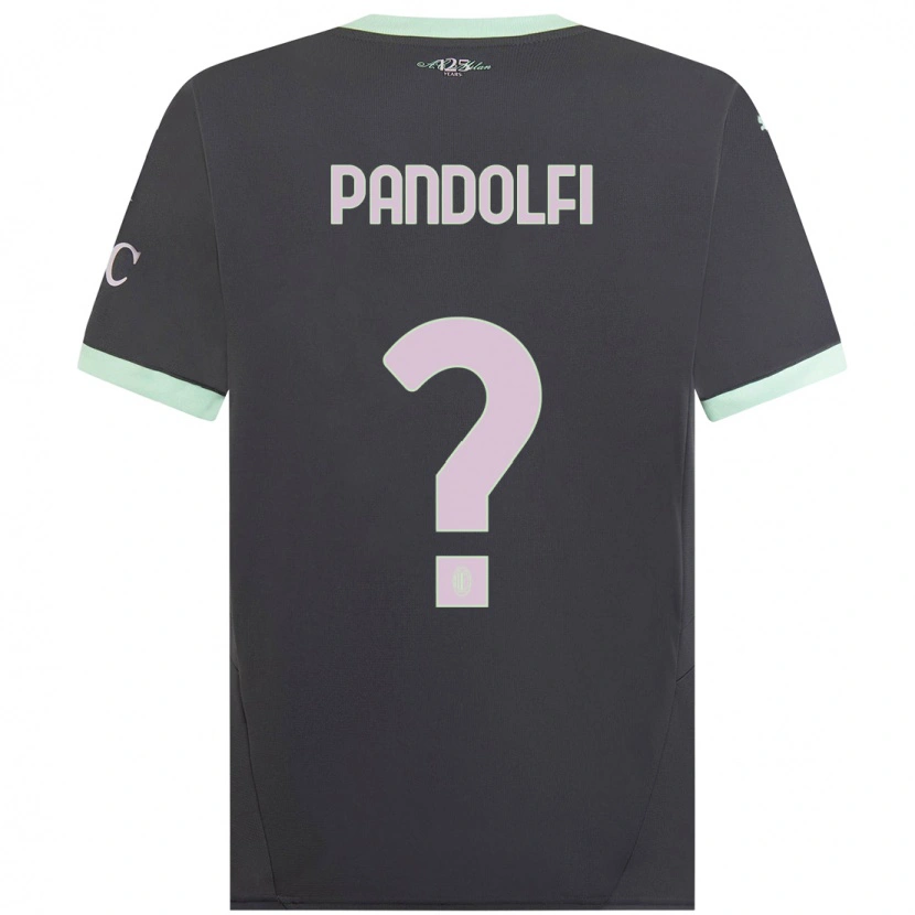 Danxen Kinder Fabio Pandolfi #0 Grau Ausweichtrikot Trikot 2024/25 T-Shirt Schweiz
