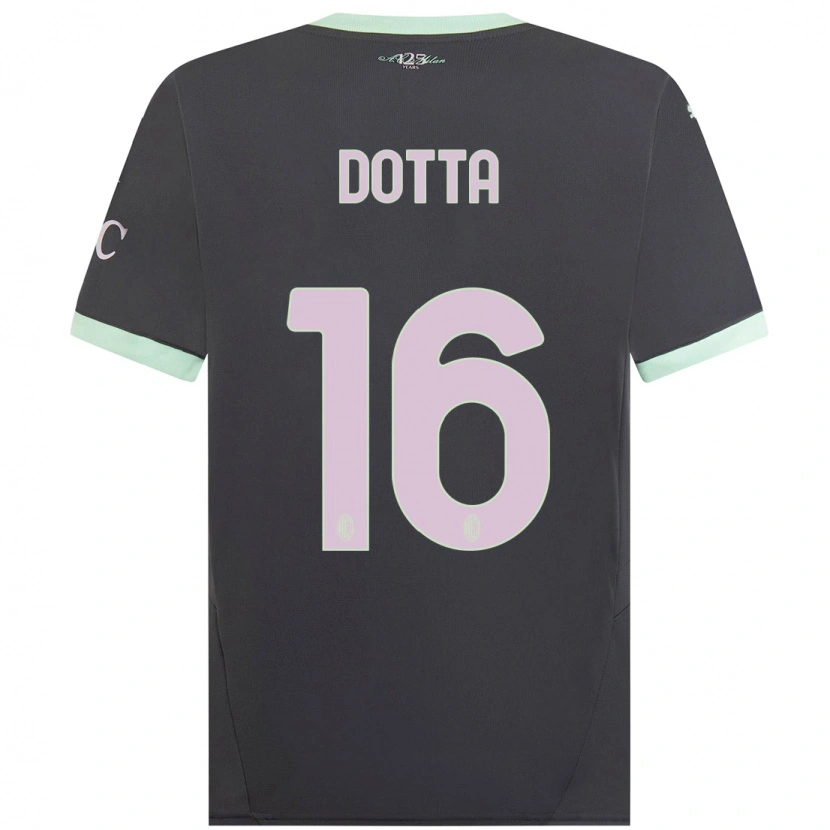Danxen Kinder Cristiano Dotta #16 Grau Ausweichtrikot Trikot 2024/25 T-Shirt Schweiz