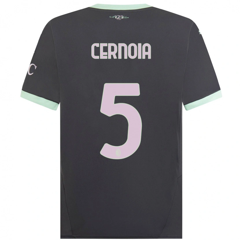 Danxen Kinder Valentina Cernoia #5 Grau Ausweichtrikot Trikot 2024/25 T-Shirt Schweiz