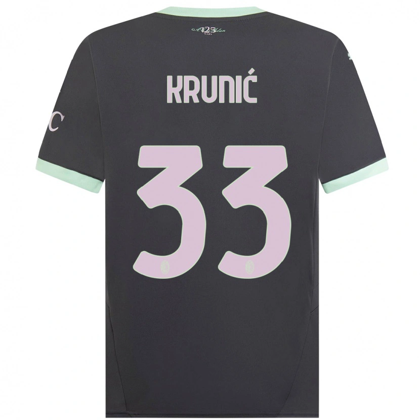 Danxen Kinder Rade Krunic #33 Grau Ausweichtrikot Trikot 2024/25 T-Shirt Schweiz