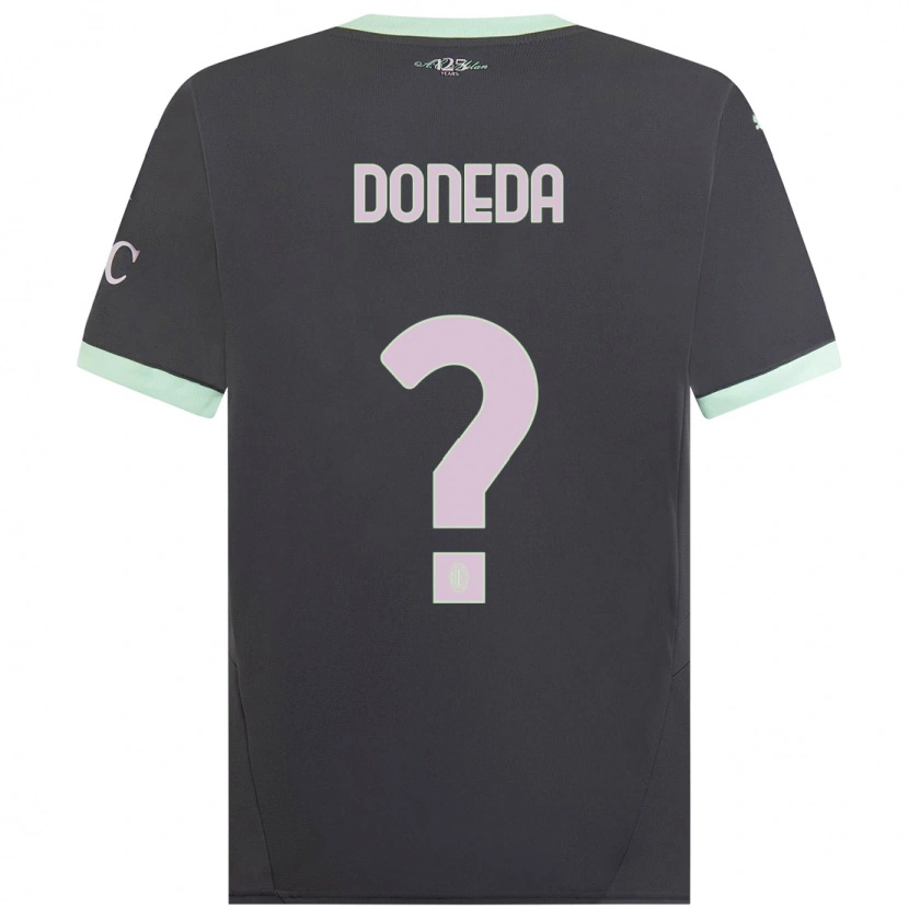 Danxen Kinder Paolo Doneda #0 Grau Ausweichtrikot Trikot 2024/25 T-Shirt Schweiz