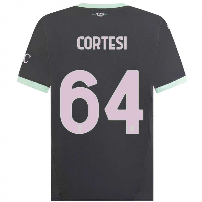 Danxen Kinder Selena Cortesi #64 Grau Ausweichtrikot Trikot 2024/25 T-Shirt Schweiz