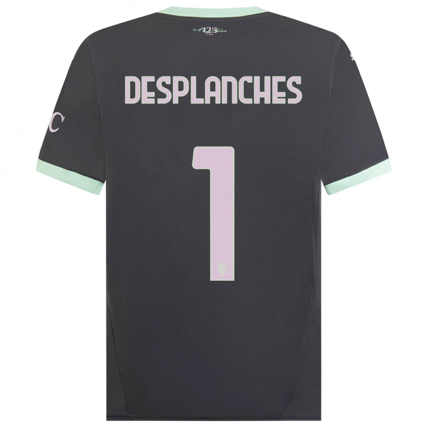 Danxen Kinder Sebastiano Desplanches #1 Grau Ausweichtrikot Trikot 2024/25 T-Shirt Schweiz