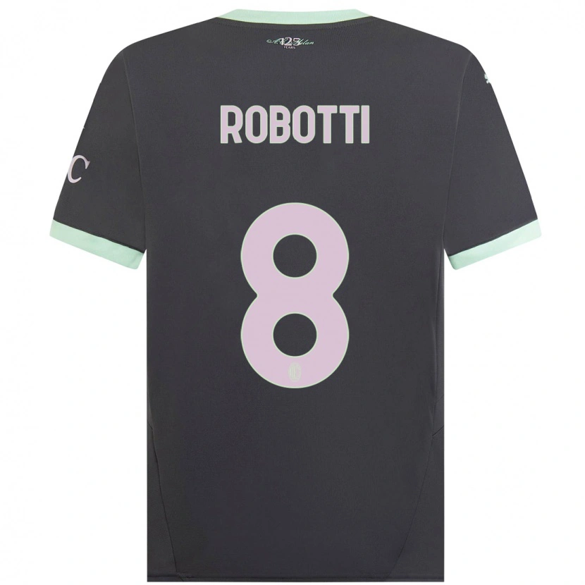 Danxen Kinder Giovanni Robotti #8 Grau Ausweichtrikot Trikot 2024/25 T-Shirt Schweiz