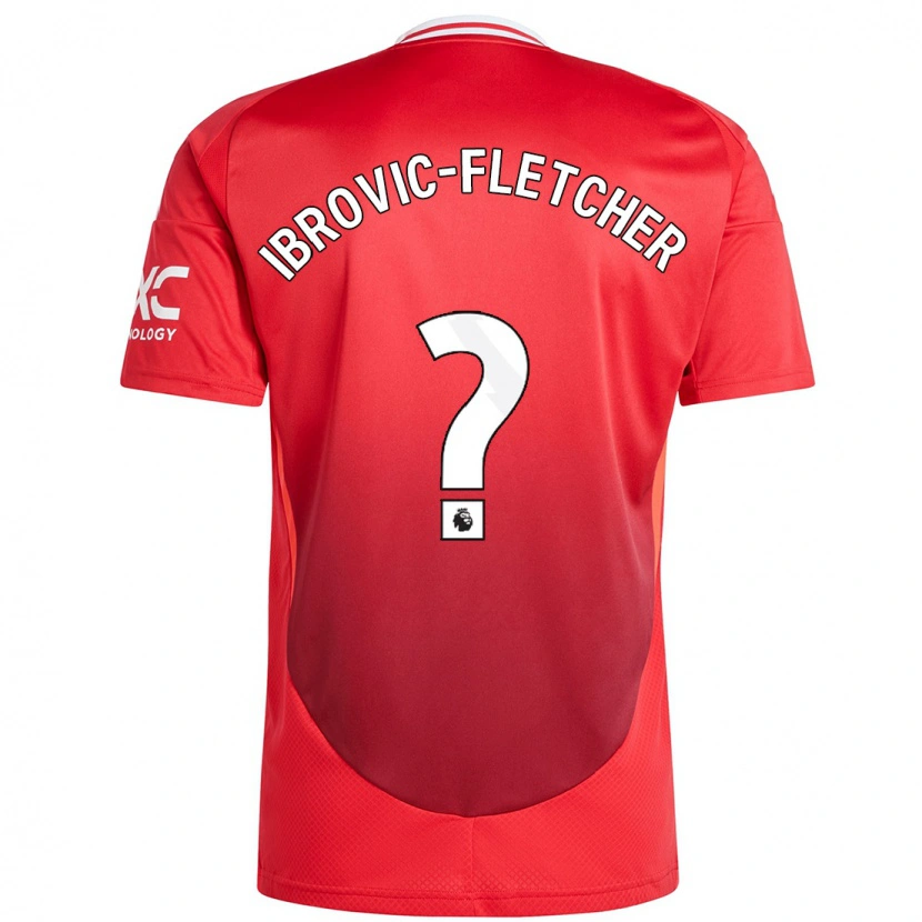 Danxen Herren Edward Ibrovic-Fletcher #0 Hellrot Heimtrikot Trikot 2024/25 T-Shirt Schweiz