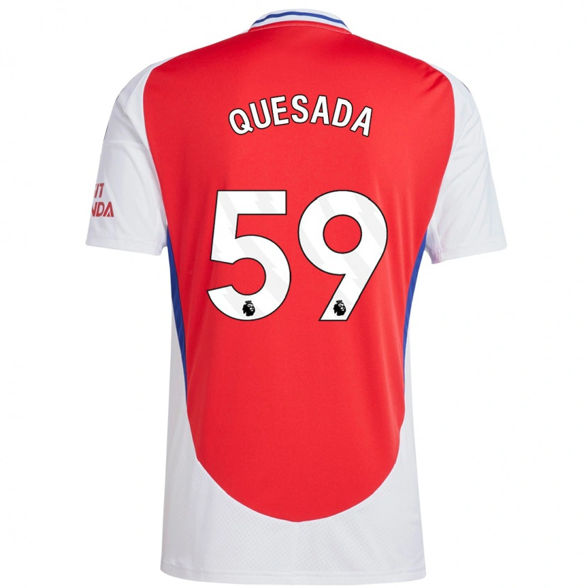 Danxen Herren Elián Quesada #59 Rot Weiß Heimtrikot Trikot 2024/25 T-Shirt Schweiz