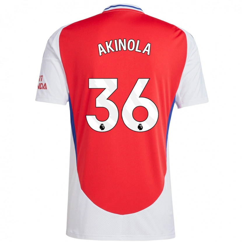 Danxen Herren Tim Akinola #36 Rot Weiß Heimtrikot Trikot 2024/25 T-Shirt Schweiz