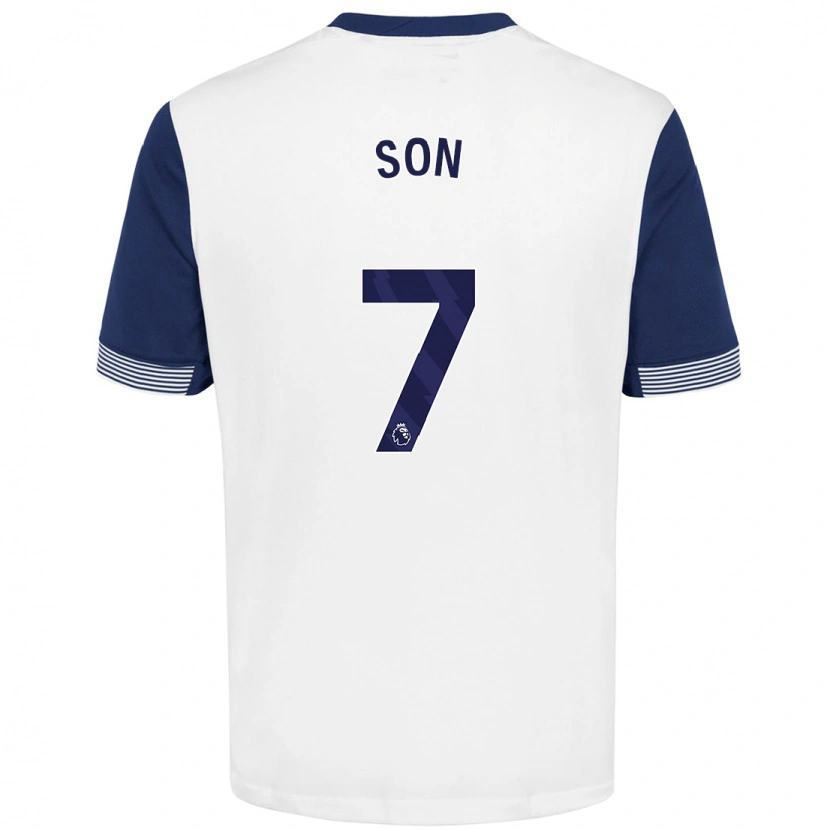 Danxen Herren Heung-Min Son #7 Weiß Blau Heimtrikot Trikot 2024/25 T-Shirt Schweiz