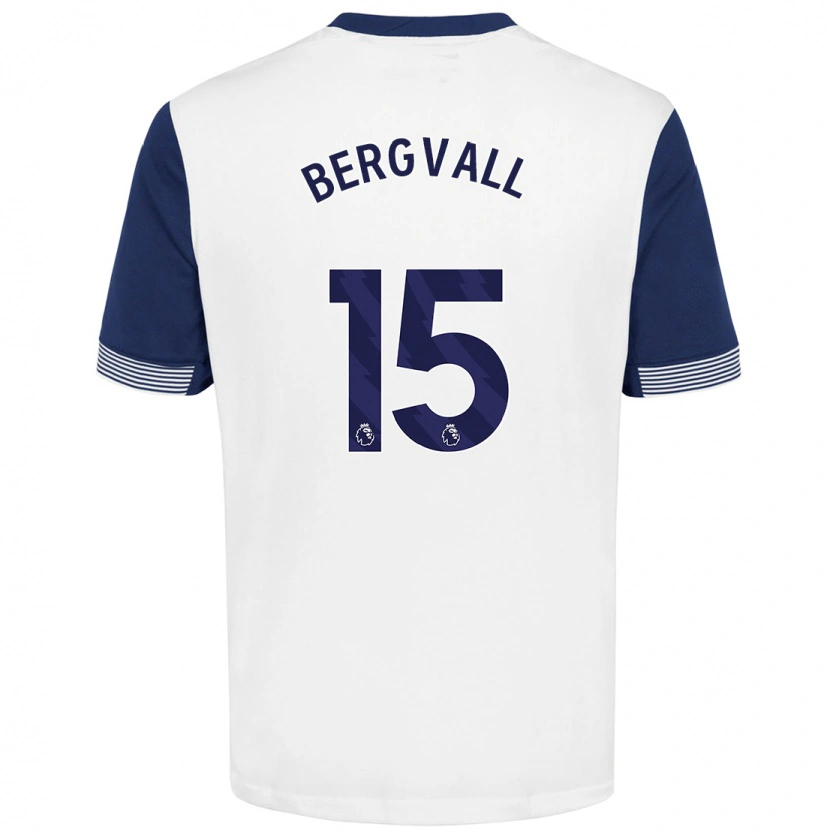 Danxen Herren Lucas Bergvall #15 Weiß Blau Heimtrikot Trikot 2024/25 T-Shirt Schweiz