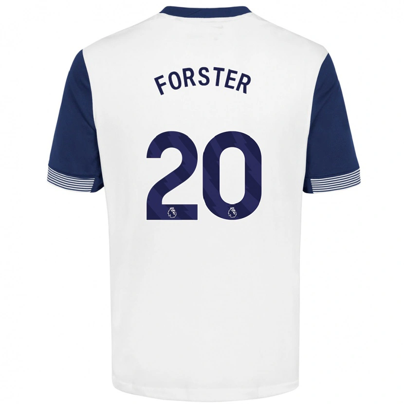 Danxen Herren Fraser Forster #20 Weiß Blau Heimtrikot Trikot 2024/25 T-Shirt Schweiz