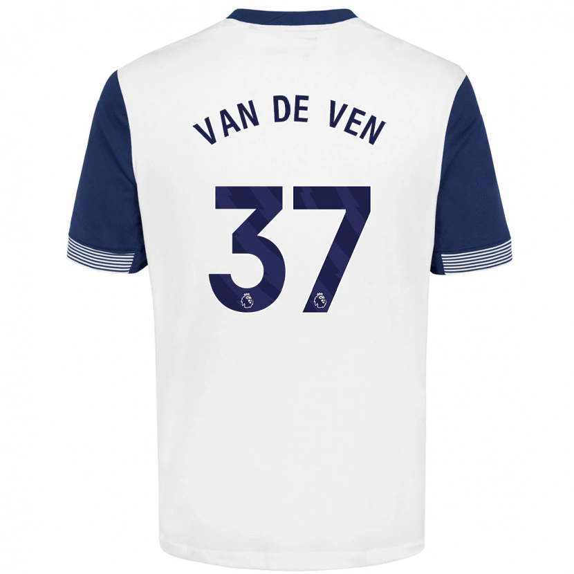 Danxen Herren Micky Van De Ven #37 Weiß Blau Heimtrikot Trikot 2024/25 T-Shirt Schweiz