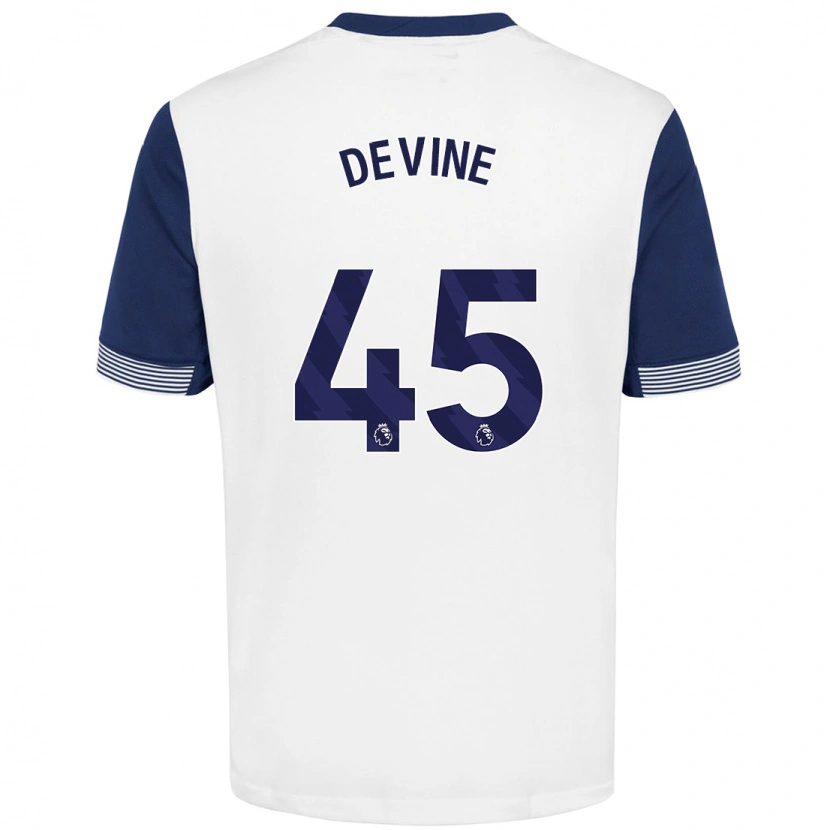 Danxen Herren Alfie Devine #45 Weiß Blau Heimtrikot Trikot 2024/25 T-Shirt Schweiz