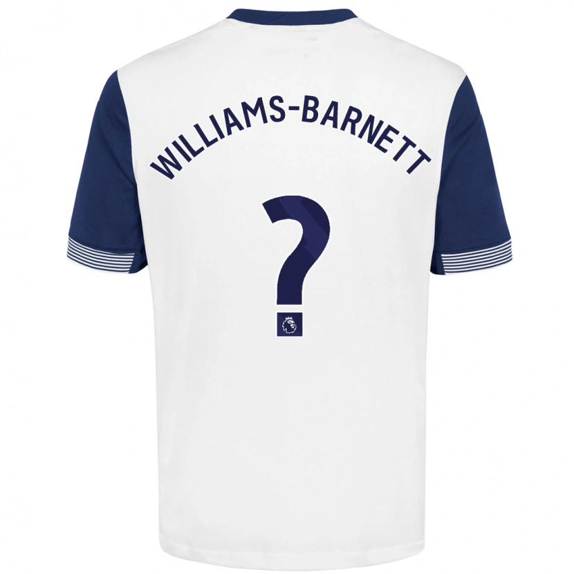 Danxen Herren Lucá Williams-Barnett #0 Weiß Blau Heimtrikot Trikot 2024/25 T-Shirt Schweiz