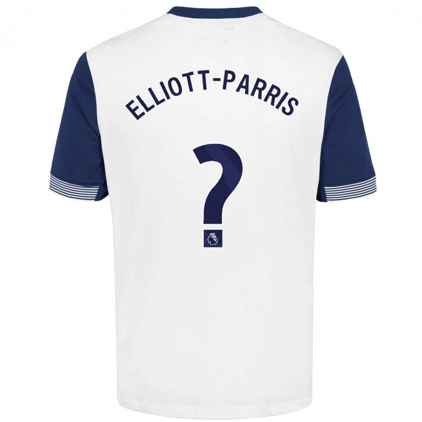 Danxen Herren Reiss Elliott-Parris #0 Weiß Blau Heimtrikot Trikot 2024/25 T-Shirt Schweiz