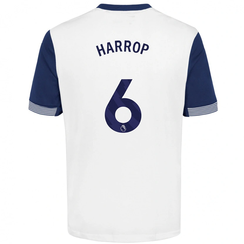 Danxen Herren Kerys Harrop #6 Weiß Blau Heimtrikot Trikot 2024/25 T-Shirt Schweiz