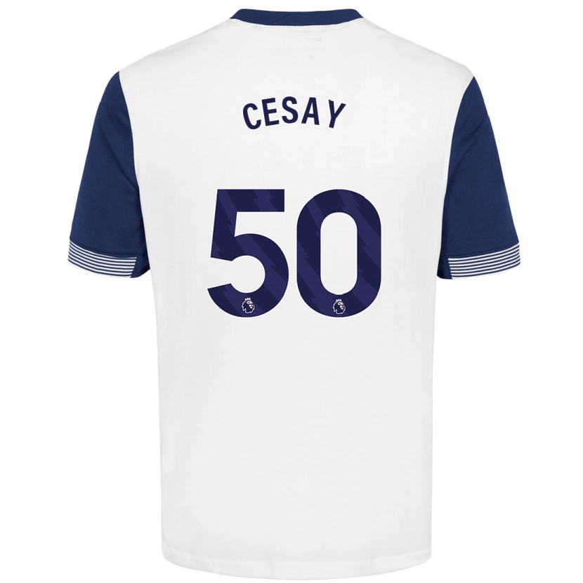 Danxen Herren Kallum Cesay #50 Weiß Blau Heimtrikot Trikot 2024/25 T-Shirt Schweiz