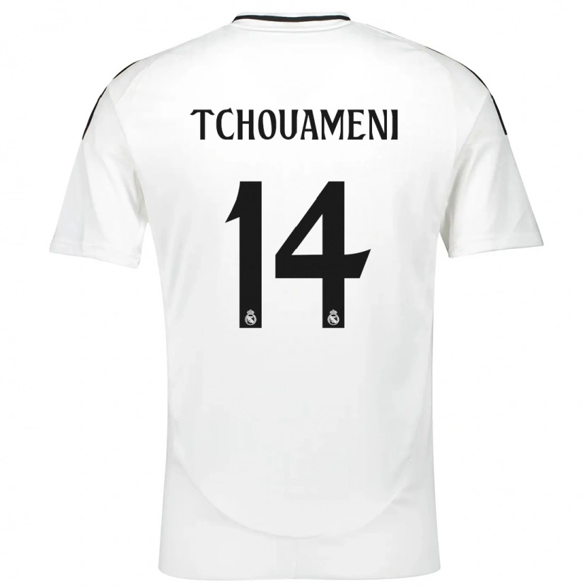 Danxen Herren Aurélien Tchouaméni #14 Weiß Heimtrikot Trikot 2024/25 T-Shirt Schweiz