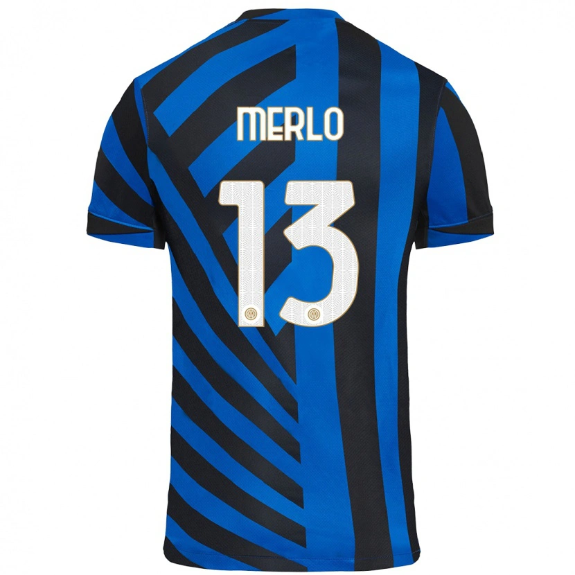 Danxen Herren Beatrice Merlo #13 Blau Schwarz Heimtrikot Trikot 2024/25 T-Shirt Schweiz