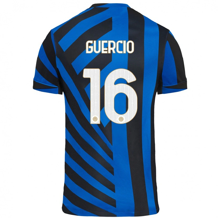 Danxen Herren Tommaso Guercio #16 Blau Schwarz Heimtrikot Trikot 2024/25 T-Shirt Schweiz