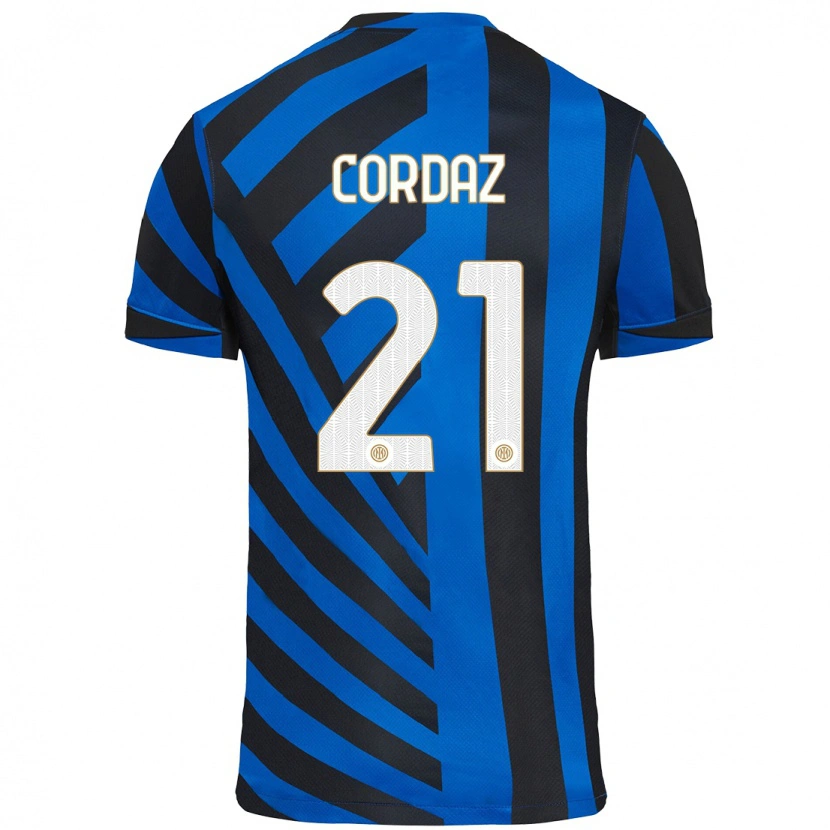 Danxen Herren Alex Cordaz #21 Blau Schwarz Heimtrikot Trikot 2024/25 T-Shirt Schweiz