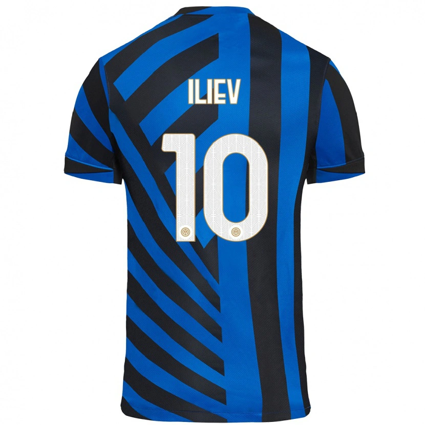 Danxen Herren Nikola Iliev #10 Blau Schwarz Heimtrikot Trikot 2024/25 T-Shirt Schweiz