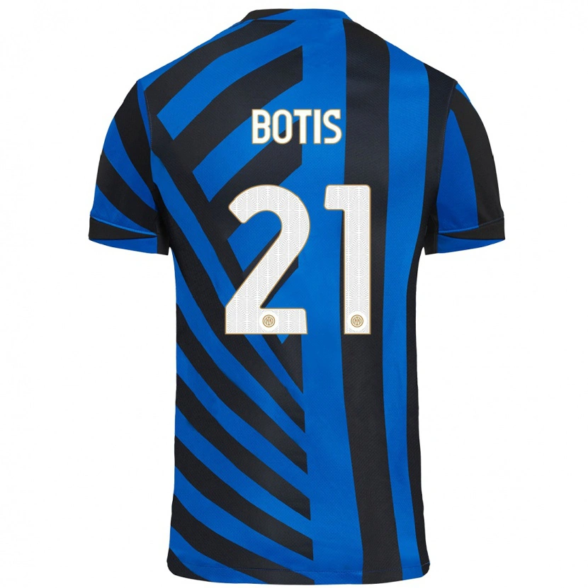Danxen Herren Nikolaos Botis #21 Blau Schwarz Heimtrikot Trikot 2024/25 T-Shirt Schweiz