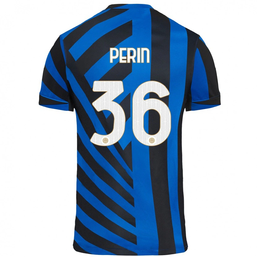 Danxen Herren Nicolo Perin #36 Blau Schwarz Heimtrikot Trikot 2024/25 T-Shirt Schweiz