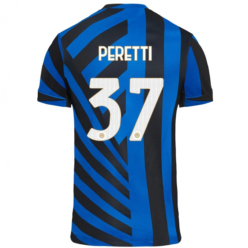 Danxen Herren Lorenzo Peretti #37 Blau Schwarz Heimtrikot Trikot 2024/25 T-Shirt Schweiz