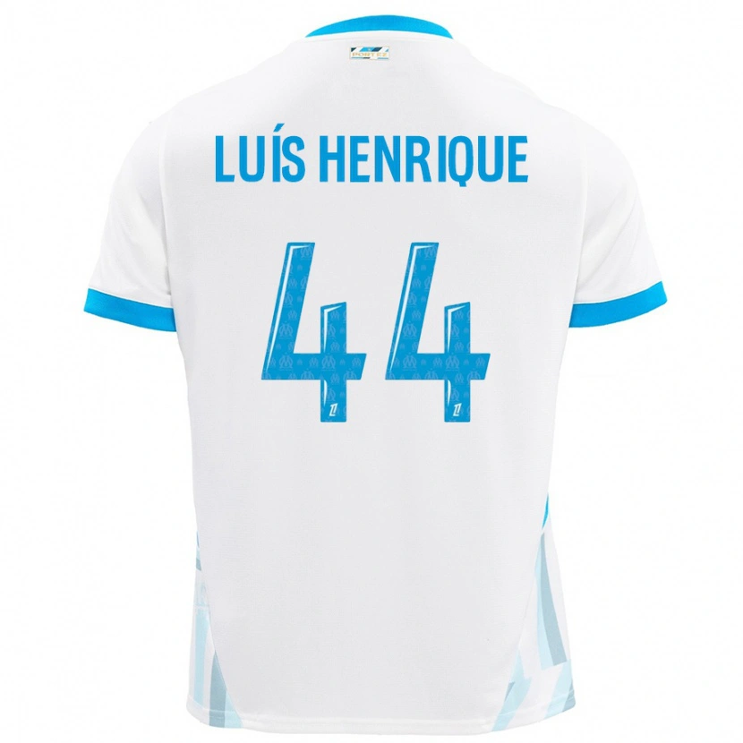 Danxen Herren Luis Henrique #44 Weiß Himmelblau Heimtrikot Trikot 2024/25 T-Shirt Schweiz