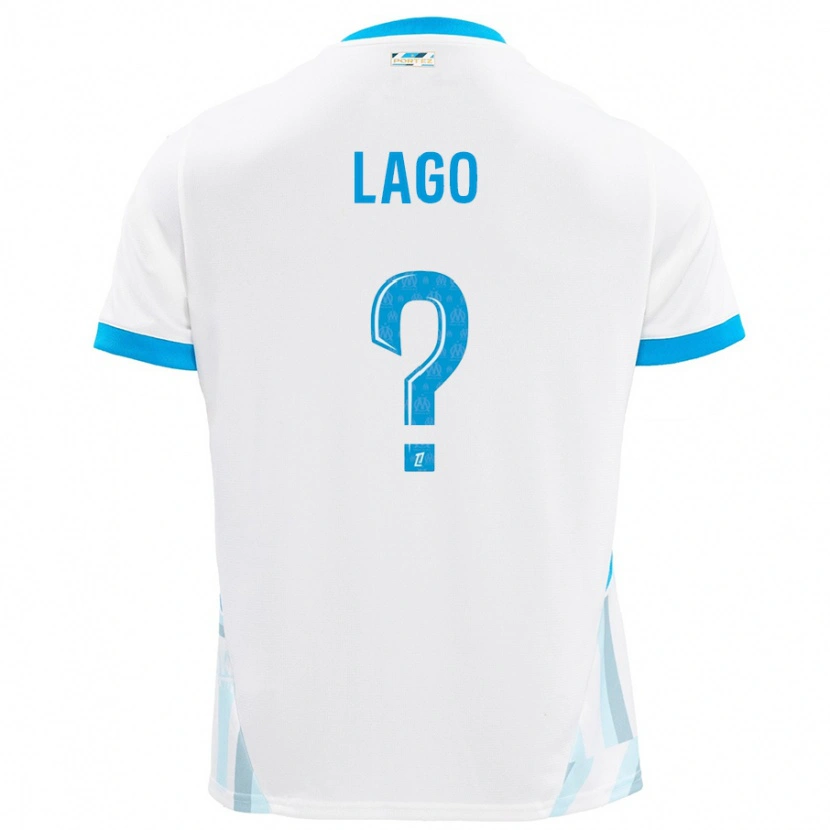 Danxen Herren Ange Lago #0 Weiß Himmelblau Heimtrikot Trikot 2024/25 T-Shirt Schweiz
