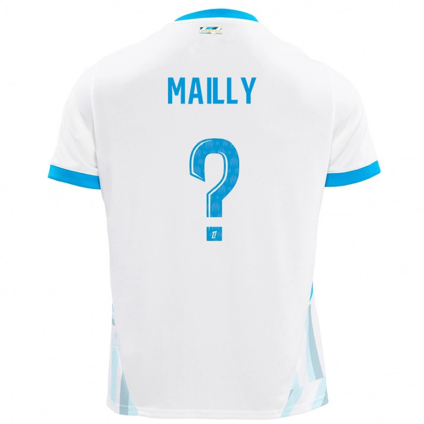 Danxen Herren Evan Mailly #0 Weiß Himmelblau Heimtrikot Trikot 2024/25 T-Shirt Schweiz