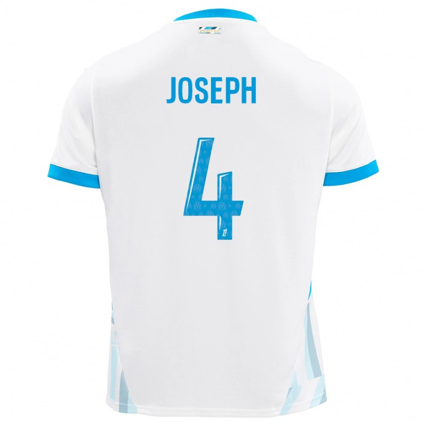 Danxen Herren Tabita Joseph #4 Weiß Himmelblau Heimtrikot Trikot 2024/25 T-Shirt Schweiz