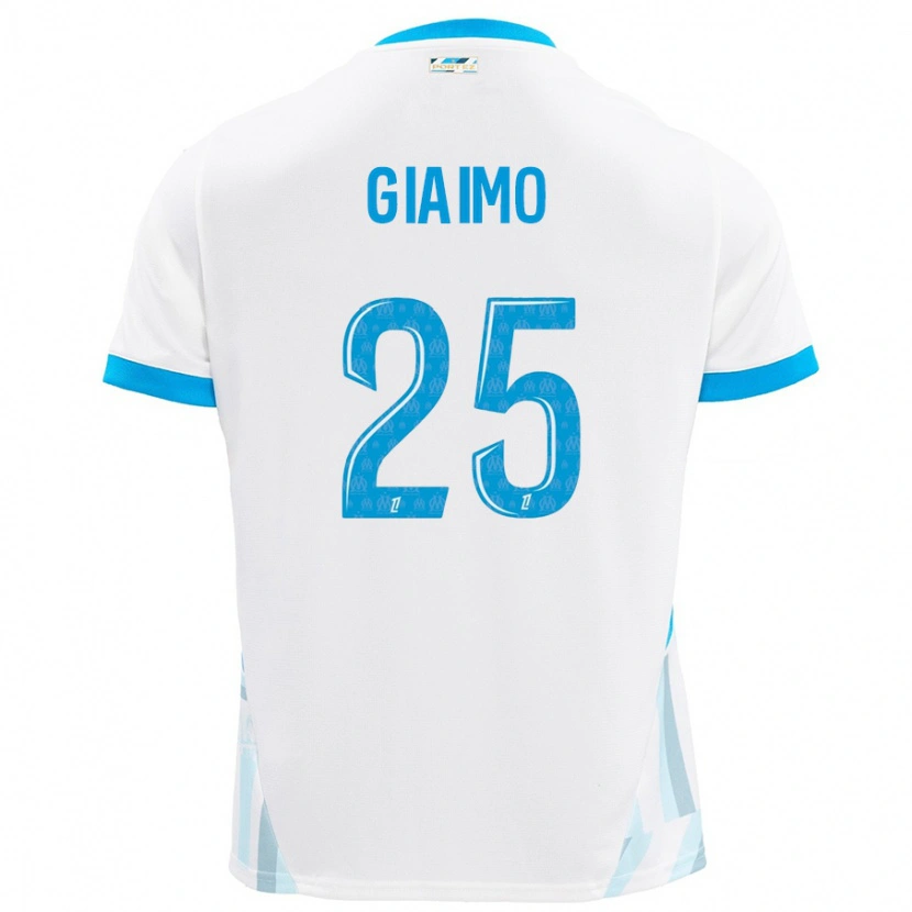 Danxen Herren Carla Giaimo #25 Weiß Himmelblau Heimtrikot Trikot 2024/25 T-Shirt Schweiz