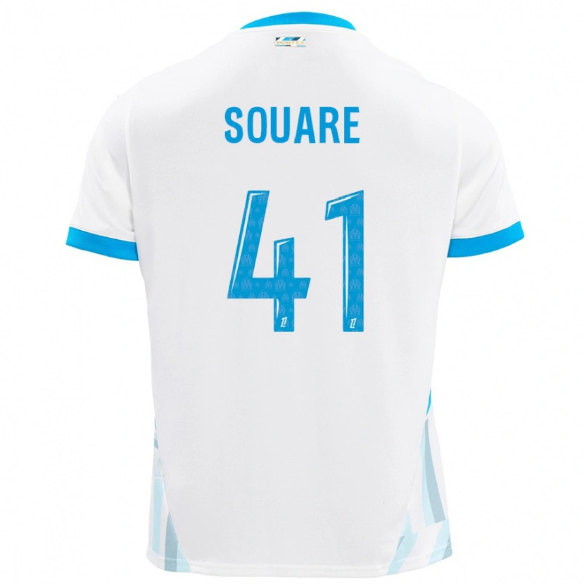 Danxen Herren Cheick Souare #41 Weiß Himmelblau Heimtrikot Trikot 2024/25 T-Shirt Schweiz