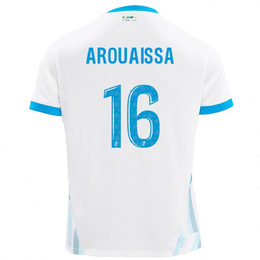 Danxen Herren Ines Arouaissa #16 Weiß Himmelblau Heimtrikot Trikot 2024/25 T-Shirt Schweiz