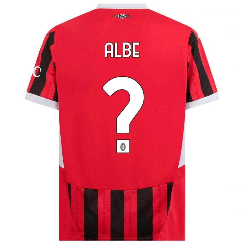 Danxen Herren Salem Albè #0 Rot Schwarz Heimtrikot Trikot 2024/25 T-Shirt Schweiz