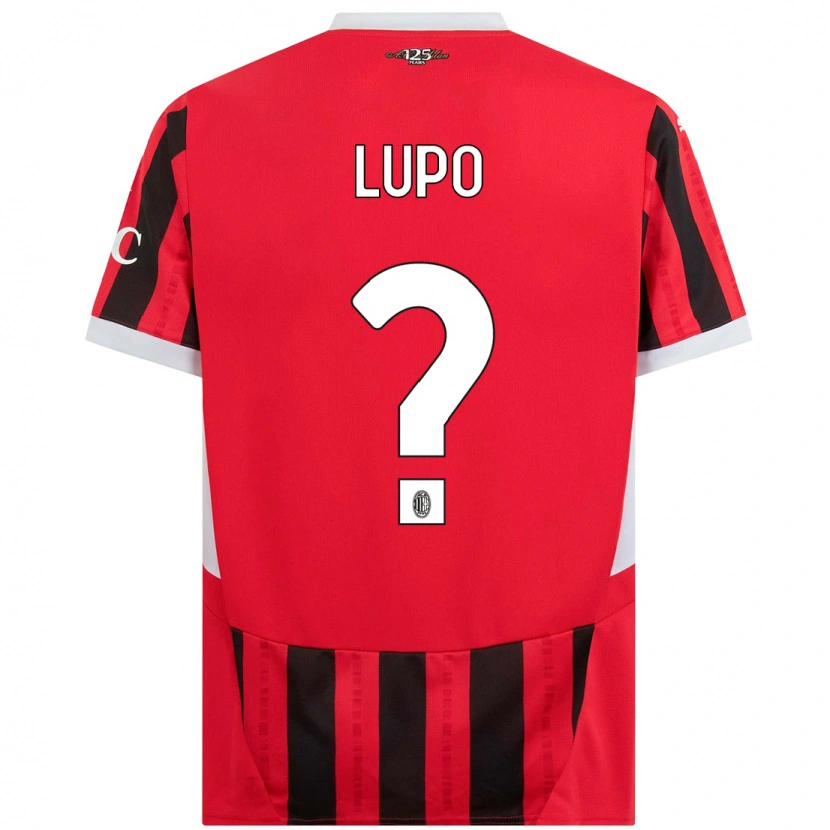 Danxen Herren Simone Lupo #0 Rot Schwarz Heimtrikot Trikot 2024/25 T-Shirt Schweiz