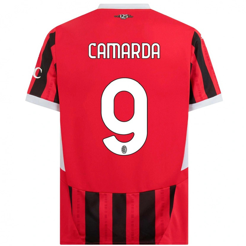 Danxen Herren Francesco Camarda #9 Rot Schwarz Heimtrikot Trikot 2024/25 T-Shirt Schweiz