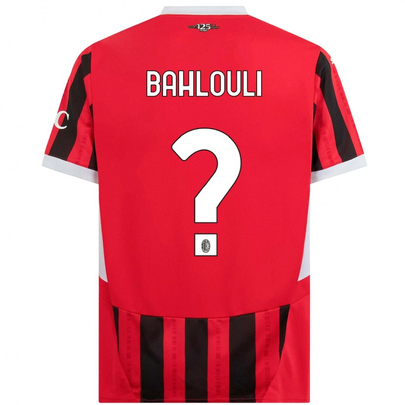 Danxen Herren Nesrine Bahlouli #0 Rot Schwarz Heimtrikot Trikot 2024/25 T-Shirt Schweiz